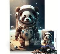 Astronaut Space Panda Bear for Adults 1000 Piece Jigsaw Puzzle Brain Strength Cozy Pastime Firm Interlock Thoughtful Gift (50x75cm)