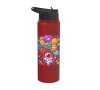 Astronaut Space Planets Galaxy Adventure Gifts Boys Stainless Steel Insulated Water Bottle