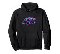 Astronaut Space Rocket Drip Monster Truck Cosmic Blast Ride Pullover Hoodie