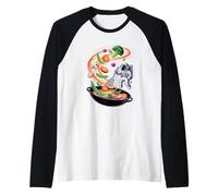 Astronaut Space Vegetable Stir Fry Stars Galaxy Planets Raglan Baseball Tee