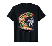 Astronaut Space Vegetable Stir Fry Stars Galaxy Planets T-Shirt