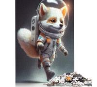 Astronaut Space Wolf 1000 Pieces Puzzles for Adults & Teenager Teenager Man Woman Gift 1000pcs (38x26cm)