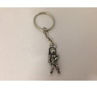 Astronaut SPASKR made of fine English Pewter on a split ring keyring