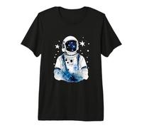 Astronaut Star Galaxy Planet Future Space Mission Nebula Premium T-Shirt