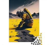 Astronaut Stuck In Space Wooden Puzzles 1000 Piece Jigsaw Puzzles for Adults Educational Game Challenge Toy Christmas Eve Gifts 1000pcs (75x50cm)