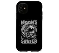 Astronaut Surfer Design, Moon Surfing Space Cosmic Adventure Case for iPhone 11