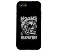 Astronaut Surfer Design, Moon Surfing Space Cosmic Adventure Case for iPhone SE (2020) / 7 / 8