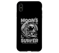 Astronaut Surfer Design, Moon Surfing Space Cosmic Adventure Case for iPhone XS Max