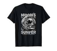 Astronaut Surfer Design, Moon Surfing Space Cosmic Adventure T-Shirt