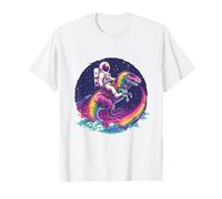 Astronaut T Rex Dinosaur Spaceman Universe Planets Galaxy T-Shirt