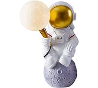 Astronaut Table Lamp, 3D Moon Lamp shade Wall Light, Creative Resin Wall lights Night Light for Room Living Room Bedroom Bedside Corridor,C Wall lamp