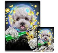 Astronaut Toy Poodle Jigsaw Puzzle 1000 Pieces Puzzles for Adults for Teenager & Families Perfect DIY Decor & Brain-Teasing Challenge 1000 PCS(75x50cm)