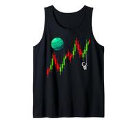 Astronaut Trader Bull Market Chart To The Moon Trading Risk Tank Top