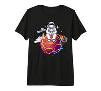 Astronaut, UFO & Alien in the Universum & Space Premium T-Shirt