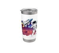 Astronaut, UFO & Alien in the Universum & Space Stainless Steel Insulated Tumbler