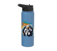 Astronaut, UFO & Alien in the Universum & Space Stainless Steel Insulated Water Bottle