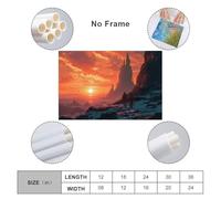 Astronaut Unknown Planet Living Room Canvas Wall Art for Bedroom Office Bathroom Decor Hallway Pictures 12x18inch(30x45cm)