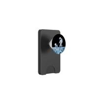 Astronaut Walking Dog On Moon Space Dogs Lover PopSockets PopWallet for MagSafe