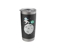 Astronaut Walking on the Moon’s Surface Stainless Steel Insulated Tumbler