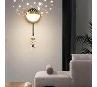 Astronaut Wall Lamp - Dimmable Modern Star Projection Light, Nordic Kids Room Decor, Contemporary Home Decoration, Bedside Night Light