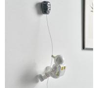 Astronaut Wall Sculpture Climber Figurines for Modern Home Decor - Climbing Hanging Outer Space Theme Decor - 3D Background Wall Decor for Living Room, Kids Room, Boys Space Nursery, Classroom