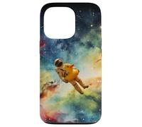 Astronaut with a duck swim ring in space Case for iPhone 13 Pro