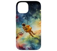 Astronaut with a duck swim ring in space Case for iPhone 14