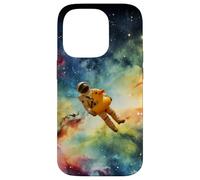 Astronaut with a duck swim ring in space Case for iPhone 14 Pro