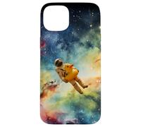 Astronaut with a duck swim ring in space Case for iPhone 15 Plus