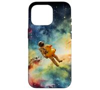 Astronaut with a duck swim ring in space Case for iPhone 16 Pro