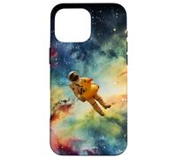 Astronaut with a duck swim ring in space Case for iPhone 16 Pro Max