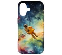 Astronaut with a duck swim ring in space Case for iPhone 17