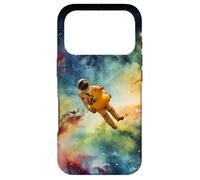Astronaut with a duck swim ring in space Case for iPhone 17 Pro