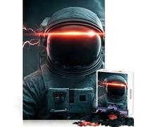 Astronaut with Red Eyes Jigsaw Puzzle for Adults 1000 Pieces Focus Training Mindful Escape Tight Join Meaningful Gift (50x75cm)