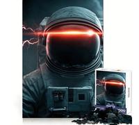 Astronaut with Red Eyes Puzzle for Adults 1000 Pieces Intellect Skill Pleasant Downtime Ideal Fit Meaningful Gift (38x52cm)