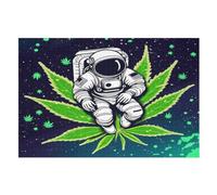 Astronaut Wooden Jigsaw Puzzles 1000 Piece Puzzle For Adults. Challenging To Complete But Fun And Humorous Jigsaws （75×50cm）