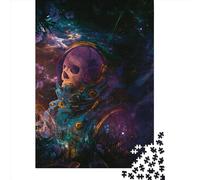 Astronaut1 1000 Pieces Jigsaw Puzzles for Adults Creative Rectangular Jigsaw Wooden Puzzles Game Brain Teasers Toy 1000pcs (75x50cm)