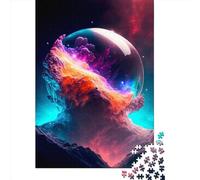 Astronaut1 Jigsaw Puzzle Adult 500 Pieces Classic Puzzle Wooden Jigsaw Puzzle Wall Art Unique Toys Gift 500pcs (52x38cm)