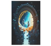 Astronaut1 Jigsaw Puzzles, Wooden Puzzle Gift for Adult Toys for Adults Educational 1000 for Kid Teen Age 12 Toy (78×53cm)