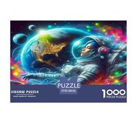 Astronaut1000 Piece Jigsaw Puzzles for Adults And Kids Educational Games FantasyFun And Challenging for Home Decoration Great Gift Idea38x26cm/1000pcs