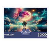 Astronaut1000 Pieces Jigsaw Puzzles for Adults And Kids Family Game Fantasy PlanetFun And Challenging Home Decors Great Gift Idea38x26cm/1000pcs