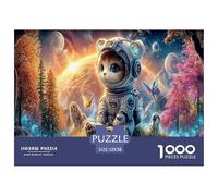 Astronaut1000Piece JigsawPuzzleInterstellar Space Astronauts KidsforAdult Challenging LargePiecePuzzles Age12+byth HomeDecoration Uncover The Puzzle 52x38cm/1000pcs