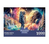 Astronaut1000Piece JigsawPuzzlesInterstellar Space Astronauts ForAdult Challenging Brainteasing Age12+byth EducationalGames Uncover The Puzzle 38x26cm/1000pcs