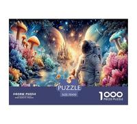 Astronaut1000Piece JigsawPuzzlesInterstellar Space Astronauts ForAdult Colourful LargePiecePuzzles Age12+byth Challenging The Impossible Difficult Game Brainteasing Adults Jigsaw Puzzle 70x50cm