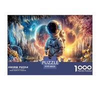 Astronaut1000Piece JigsawPuzzlesInterstellar Space Astronauts ForAdults Challenging LargePiecePuzzles Age12+byth EducationalGame Uncover The Puzzle 38x26cm/1000pcs