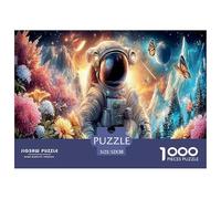 Astronaut1000Piece JigsawPuzzlesInterstellar Space Astronauts KidsforAdult Challenging Brainteasing Age12+byth Challenging The Impossible Difficult Game Uncover The Puzzle 52x38cm/1000pcs