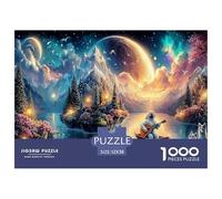 Astronaut1000Piece JigsawPuzzlesInterstellar Space Astronauts KidsforAdult Challenging Brainteasing Age12+byth HomeDecoration Uncover The Puzzle 52x38cm/1000pcs