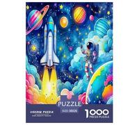 Astronaut1000Pieces JigsawPuzzleastronaut KidsforAdult Challenging Brainteasing Age12+byth HomeDecoration Uncover The Puzzle 38x26cm/1000pcs