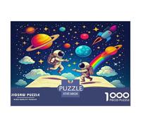 Astronaut1000Pieces JigsawPuzzleastronaut KidsforAdult Colourful Brainteasing Age12+byth Challenging The Impossible Difficult Game Brainteasing Adults Jigsaw Puzzle 38x26cm/1000pcs