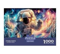 Astronaut1000Pieces JigsawPuzzleInterstellar Space Astronauts ForAdult Colourful Brainteasing Age12+byth Challenging The Impossible Difficult Game Uncover The Puzzle 70x50cm/1000pcs
